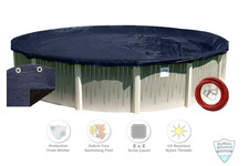 Buffalo Blizzard Deluxe Navy Blue Round Swimming Pool Winter Cover - Choose Size picture