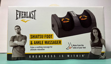 NEW Everlast Shiatsu Heated Foot & Ankle Massage Machine Black Relaxation Device picture