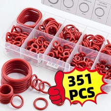 351Pcs Silicone O-Ring Set, 10 Sizes, Oil and Heat Resistant, Suitable for Cars picture