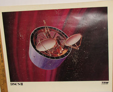 VTG 1960s-70s DSCS II DEFENSE SATELLITE COMMUNICATIONS SYSTEM PHASE II POSTER picture