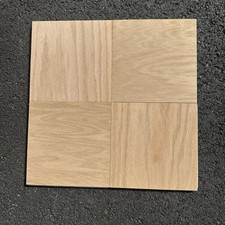 New Parquet Flooring; 18 Square Feet of Natural  K-block Unfinished red oak .  picture
