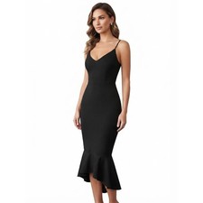 Lulus Women's Black Dress XS NEW picture