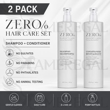 Zero% Shampoo & Conditioner Combo Twin Pack - 15oz Each - By Gilchrist & Soames picture