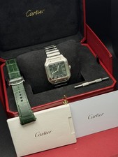 Cartier Santos Medium Green Dial Ref. WSSA0061 Complete Set picture