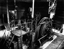 1908 Hoist Room Hecla Mine Burke Idaho Old Vintage Photo 8.5