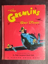THE GREMLINS ~ Roald Dahl 1943 hc FIRST EDITION Walt Disney Productions ~ Scarce picture