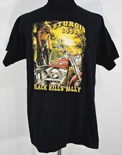 Vintage 1999 STURGIS Harley Motorcycle Rally Mens Shirt Size XL Fits Small Rare picture
