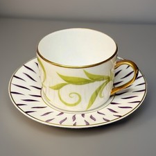Bernardaud FRIVOLE Flat Cup & Saucer Set, Limoges France - 7 Sets Available picture