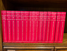 Britannica Junior Encyclopaedia 15-Volume Set Red Hardcover Illustrated 1975 picture