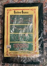 New Las Vegas Style BLACKJACK Layout Casino Felt Game Mat 36x72