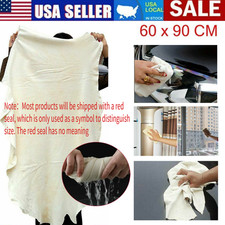 Natural Chamois Leather Car Cleaning Cloth Washing Absorbent Drying Shammy Towel picture