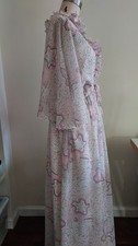Vintage Zandra Rhodes Squiggle Print Chiffon Gown picture