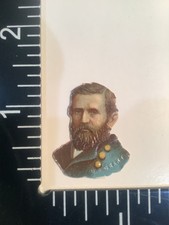 Vintage 1880’s (Small) Victorian Die Cut Scrap President Ulysses Grant Gd picture