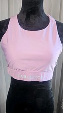 Fabletics No Bounce High Impact Sports Bra Pink size S Crossback Cutout HIIT picture