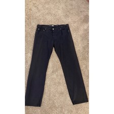 AG Adriano Goldschmied The Graduate Tailored Leg Navy Blue Pants 38x32 picture
