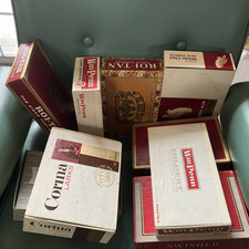 9 Vtg 60s/70s Cigar Boxes Cardboard  RoiTan  Penn White Owl Corina Swisher Sweet picture