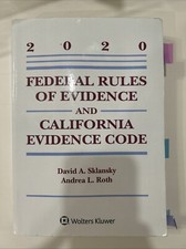 2020 Federal Rules Of Evidence And California Evidence Code By Sklansky And Roth picture