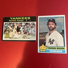 1971 Topps - #5 Thurman Munson and 1976 Topps - #650 Thurman Munson picture
