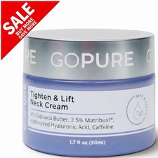 Authentic Go Pure GoPure Tighten & Lift Neck Firming Cream 1.7oz 50ml NIB 3/2028 picture