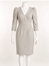 Antonio Melani Women’s Size 6 Beige Puff Sleeve Sheath Dress NWT picture