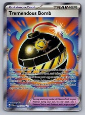 Tremendous Bomb 113/084 Ultra Rare Pitch Black Pokemon Holo Near Mint picture