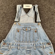VTG Bill Blass Carpenter Bibs Overalls Mens LARGE Blue Denim Cotton  Workwear picture