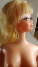 Vtg 1966 Twist N Turn TNT Blonde BARBIE PJ Rooted Lashes Japan Puff N Play Table picture