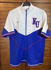 Nike KANSAS JAYHAWKS KU Basketball Shooting Shirt Warmup Jersey L Vintage picture