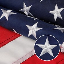 American Flag 3x5 FT Outdoor Heavy Duty American Flag Embroidered 210D US Flag picture