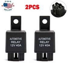 2x DC 12V 40A 40 AMP Car Auto Automotive Van Boat Bike 4 Pin SPST Alarm Relay US picture