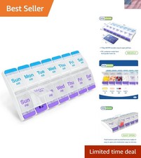 Extra-Large Pill Planner for Easy Medication Access, Ideal for Arthritis Hands picture