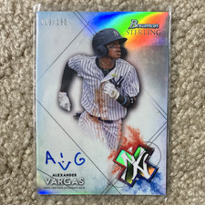Topps 2021 Bowman Sterling Alexander Vargas RC autograph Auto Refractor BSPA-AV picture