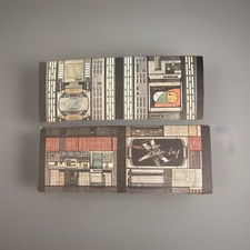 Vintage 1978 Kenner Star Wars Death Star Playset Cardboard Backdrop Panels Walls picture