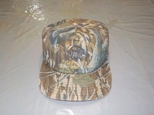 Vintage 1980s Mossy Oak Treestand Snapback Hat Camo Turkey Cap USA Made picture