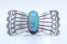 Sterling Silver Turquoise Rick Enriquez Navajo Ring picture