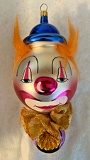 Christopher Radko Italian Ornament Casey REFLECTO CLOWN Reflector Drop 1995 picture