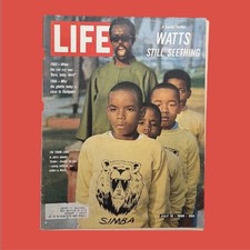 LIFE Magazine July 15 1966 Watts Still Seething Special Section Civil Rights picture
