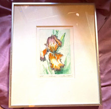 Silver Metal 4x6, Garnetta Finnegan Etching Print limited edition number AP of 2 picture
