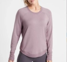 ATHLETA Purple Mindset Long Sleeve Top Sweatshirt Small Dbl picture