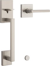 Kwikset San Clemente Front Door Handle - Satin Nickel (Open Box) picture