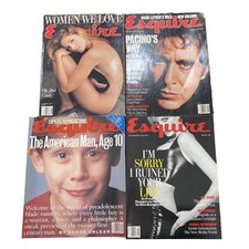 Vintage Esquire Lot Of 4 1992,95,96 Covers Pacino Crawford Rosenbaum Macaulay picture