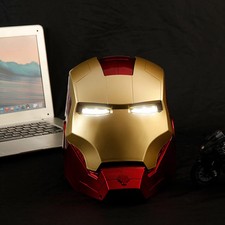 LED Iron Man Inspired Helmet 1:1 Cosplay Mask Adult Kids Action Toy Model picture