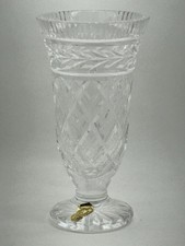 WATERFORD GEORGIAN CUT GLASS HERITAGE FOOTED VASE picture