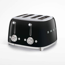 SMEG  TSF02BLUS '50s Retro-Style 4-Slice Toaster-Black picture