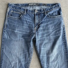 BKE Buckle Tyler Straight Jeans Men's Size 36x32 Blue Stretch Denim picture