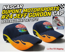 Nascar Dupont Motorsports #24 Jeff Gordon Cap Baseball Hat Set of 2 picture