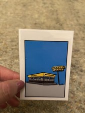 Waffle House ACEO Art Print 2.5x3.5 Original Artist Signed Weird Art picture