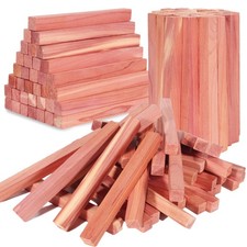 UNIVIVO 50PCS Cedar Blocks for Clothes Storage, 100% Aromatic Red Cedar Wood picture