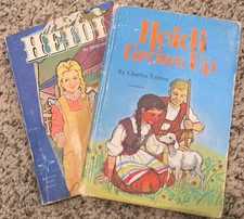 Vintage Heidi 2 Book Set Scholastic & Whitman Classics Heidi Grows Up Sequel picture