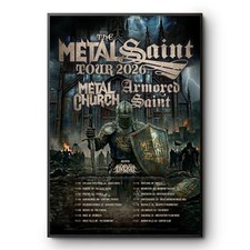 Armored Saint Metal Church Tour 2026 Poster The Metal Saint Heavy Metal Band picture